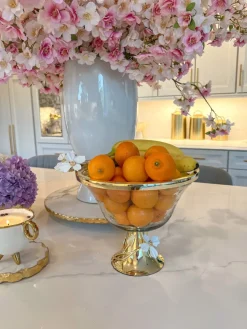 Inspire Me! Home Decor Square Marble Tray With Gold Edge (2 Sizes) Sale