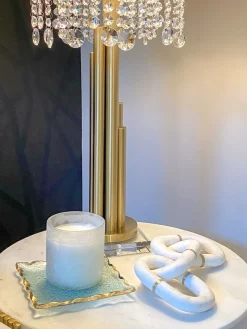 Inspire Me! Home Decor Tall Gold Textured Glass Vase Best