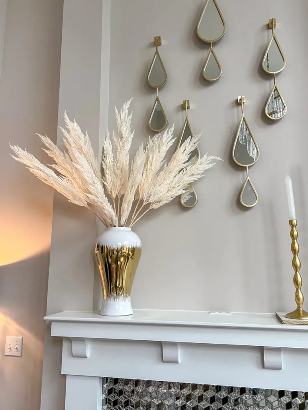 Inspire Me! Home Decor 45″ Tall White Leaf Stem Best