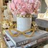 Inspire Me! Home Decor Tall White Potted Faux Orchid Fashion