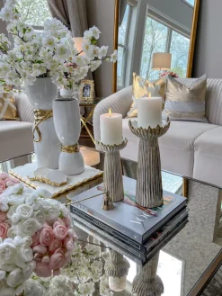 Inspire Me! Home Decor Taupe Taper Candle Clearance