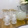 Inspire Me! Home Decor Tea Set With Gold Floral Design (3 Items Sold Separately) New