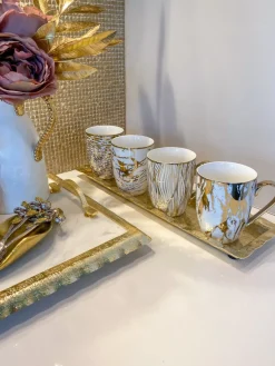 Inspire Me! Home Decor Textured Glass Bowl With White Jeweled Flower Details Hot