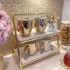 Inspire Me! Home Decor Three Section Silver Bowl With Gold Willow Leaf Handle Online