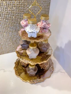 Inspire Me! Home Decor 3-Tiered Resin Cake Stand Discount