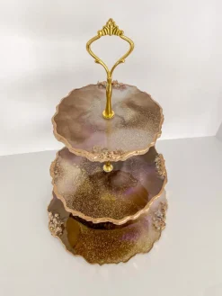 Inspire Me! Home Decor 3-Tiered Resin Cake Stand Discount