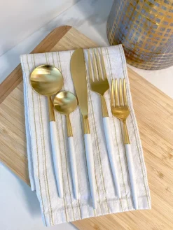 Inspire Me! Home Decor Two-Tiered Gold Leaf Serving Display Hot