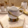 Inspire Me! Home Decor Two-Tiered Silver Leaf Serving Display Sale