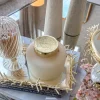 Inspire Me! Home Decor 5″ Vanilla Candle With Gold Lid Sale