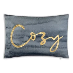Inspire Me! Home Decor Velvet White And Gold Metallic Marble Print Ribbon Fashion