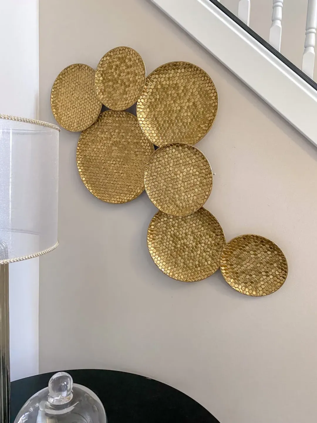 Inspire Me! Home Decor WALL ART & MIRRORS Gold Abstract Detailed Painting Best
