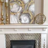 Inspire Me! Home Decor WALL ART & MIRRORS Gold Detailed Floral Wall Art Painting Best