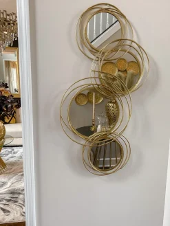 Inspire Me! Home Decor WALL ART & MIRRORS Gold, Black And White Circle Wall Decor Clearance