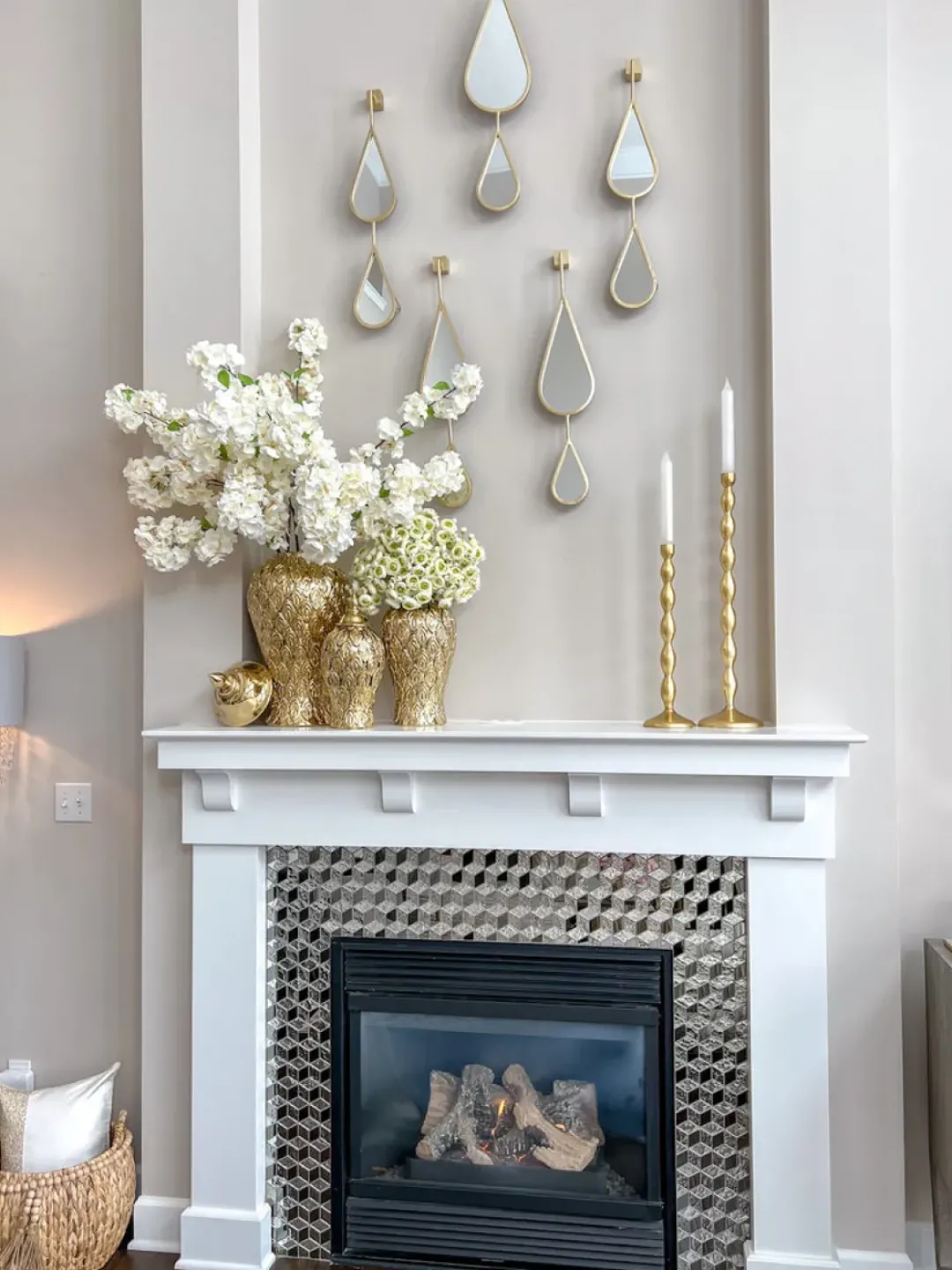 Inspire Me! Home Decor WALL ART & MIRRORS Golden Circles Wall Art Clearance