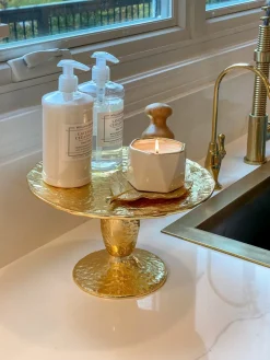 Inspire Me! Home Decor White Acorn Candle With Gold Top Outlet