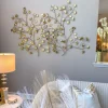 Inspire Me! Home Decor White And Gold Flower Decor Discount