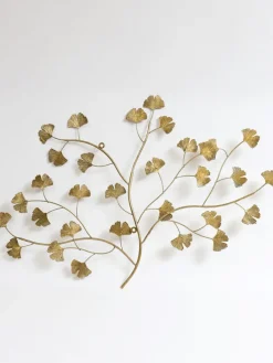 Inspire Me! Home Decor White And Gold Flower Decor Discount