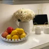 Inspire Me! Home Decor White And Gold Ombre Dinner Set New
