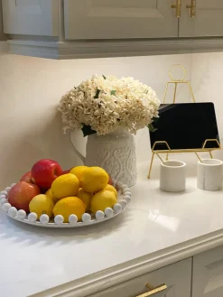 Inspire Me! Home Decor White And Gold Ombre Dinner Set New