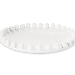 Inspire Me! Home Decor White And Gold Ombre Dinner Set New