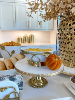 Inspire Me! Home Decor White And Gold Rimmed Porcelain Dinner Set ( 12 Piece Set ) Hot