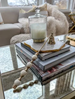 Inspire Me! Home Decor White And Gold Candle Snuffer Sale