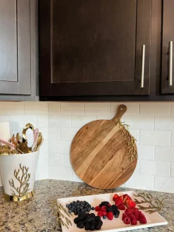 Inspire Me! Home Decor White And Silver Marble Design Vase ” From Pops Of Color Home Collection” Sale