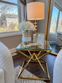 Inspire Me! Home Decor White And Gold Star Dimensional Vase Online