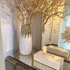 Inspire Me! Home Decor White And Gold Pattern Vase Hot