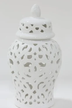 Inspire Me! Home Decor White And Gold Scalloped Bowl New