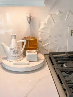 Inspire Me! Home Decor White Beaded Utensil Crock New