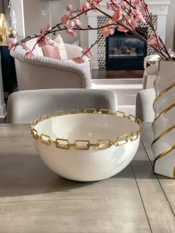 Inspire Me! Home Decor White Beaded Ginger Jar Hot