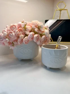 Inspire Me! Home Decor White Beaded Ginger Jar Hot