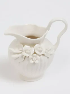 Inspire Me! Home Decor White Ceramic Lidded Jar With Gold Linear Detail (3 Sizes) Outlet