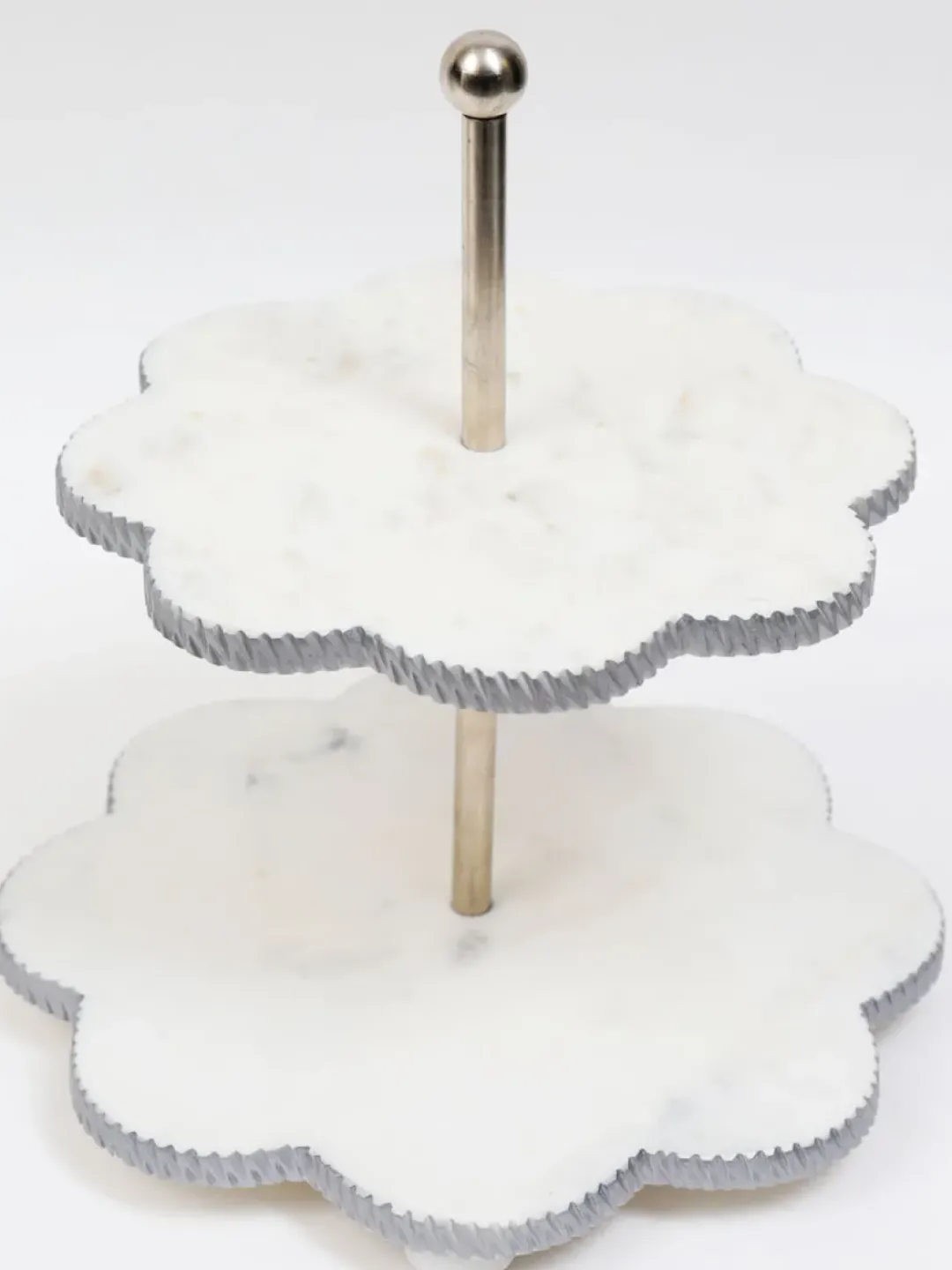 Inspire Me! Home Decor White Ceramic Tray With Gold Leaf Handles Outlet