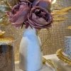 Inspire Me! Home Decor White Ceramic Pitcher With White And Gold Handle Sale