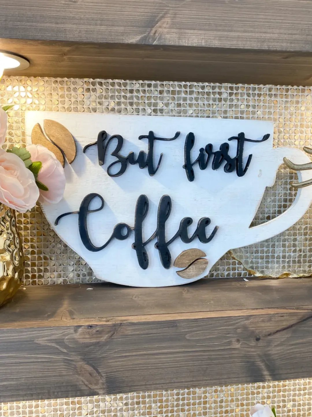 Inspire Me! Home Decor White Ceramic Utensil Holder With Gold Textured Details & Base ” From Pops Of Color Home Collection” Hot