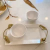 Inspire Me! Home Decor White Ceramic Mug With Gold Drip Design Outlet