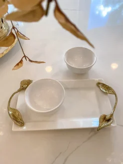 Inspire Me! Home Decor White Ceramic Mug With Gold Drip Design Outlet
