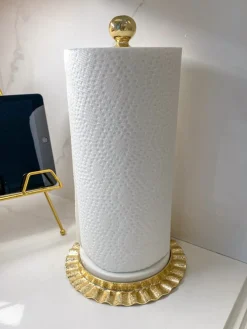 Inspire Me! Home Decor White Ceramic Tray With Serving Bowls And Gold Leaf Sale