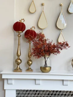 Inspire Me! Home Decor White Ceramic Bowl With Gold Textured Details & Gold Base ” From Pops Of Color Home Collection” Fashion