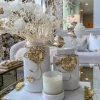 Inspire Me! Home Decor White Ceramic Ginger Jar With Stunning Gold Chain Details (3 Sizes) Outlet