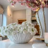 Inspire Me! Home Decor White Ceramic Pierced Ginger Jar (2 Sizes) Hot