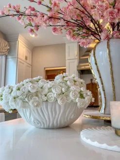 Inspire Me! Home Decor White Ceramic Pierced Ginger Jar (2 Sizes) Hot