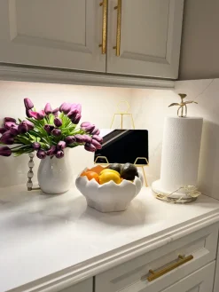 Inspire Me! Home Decor White Ceramic Pitcher With Peonies Hot