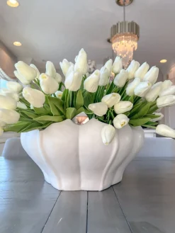 Inspire Me! Home Decor White Ceramic Pitcher With Peonies Hot