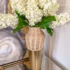 Inspire Me! Home Decor White Ceramic Vase With Gold Leaf Design (3 Sizes) Online