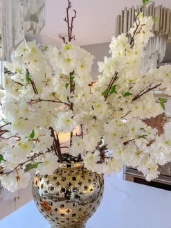 Inspire Me! Home Decor 48″ White Cherry Blossom Stem Floral Stems Sale