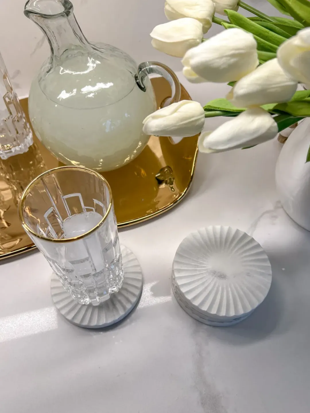 Inspire Me! Home Decor White Enameled Metal Candle Holder (2 Colors) Discount