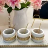 Inspire Me! Home Decor White Floral Tea Set (3 Items) Each Sold Individually KITCHEN Hot